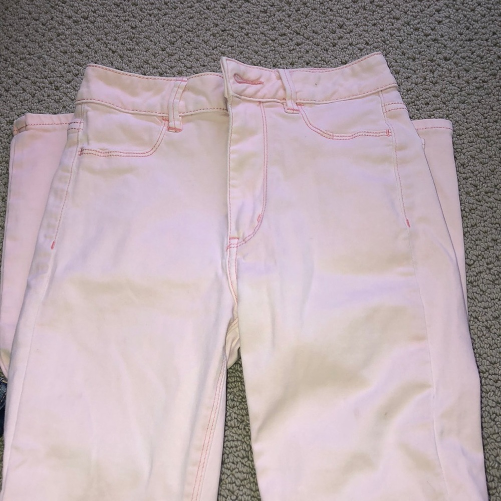 American Eagle pink sky high jegging (size 2)